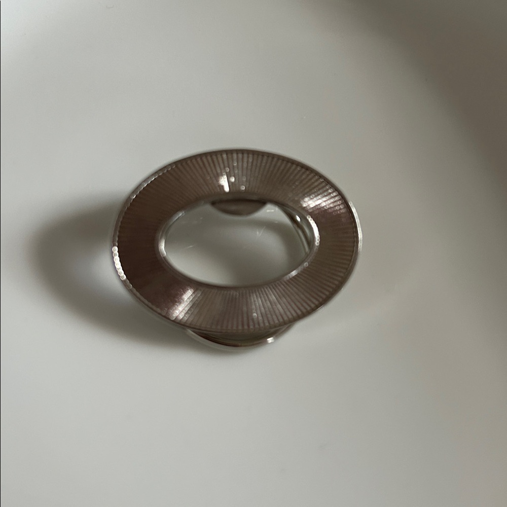 Vintage Silver Tone Metal Scarf Clip